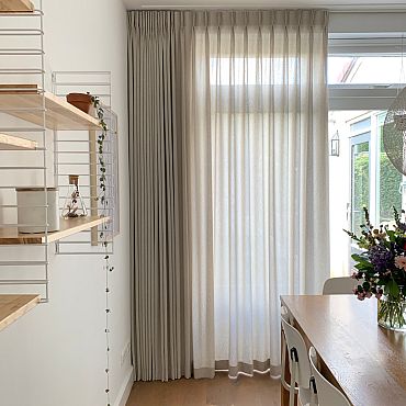 inbetween gordijnen woonkamer stof Nature